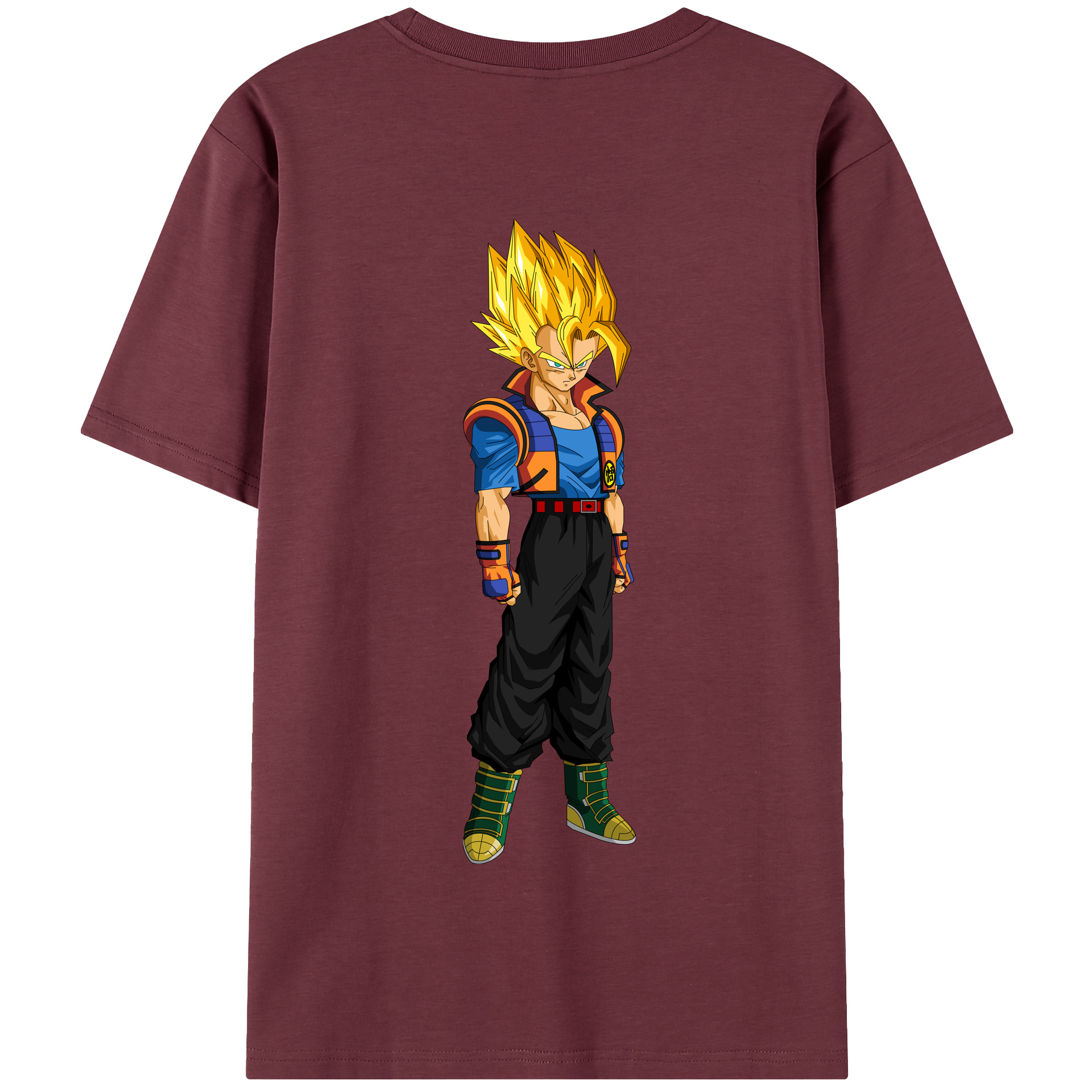 （画像用） ドラゴンボール ベジータ四世（Bejīta Yonsei）DRAGON BALL Vegeta IV 綿100％半袖Tシャツ（背面プリント）